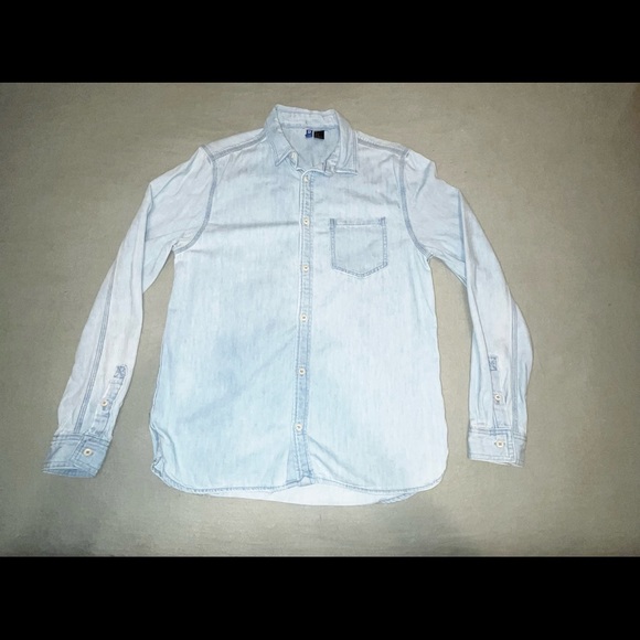 Jean Button Down Shirt - Picture 1 of 2